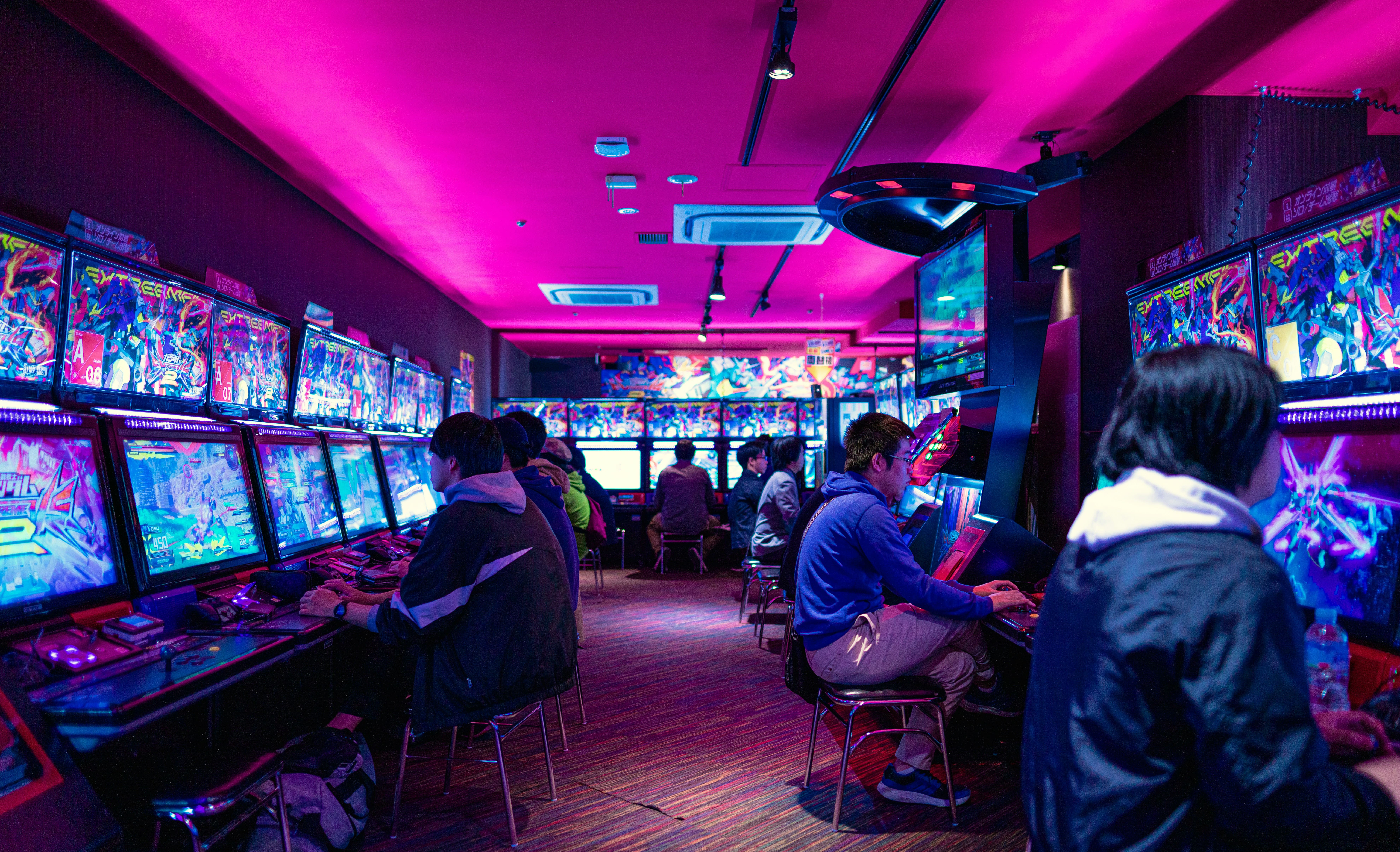 Modern pachinko facility